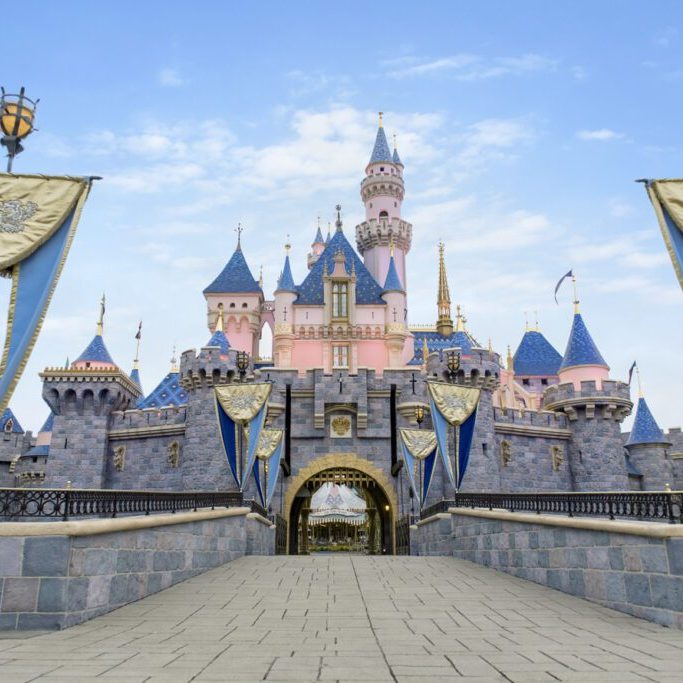 Disney Copyright Image Sleeping Beauty's Castle at Disneyland Resort in California