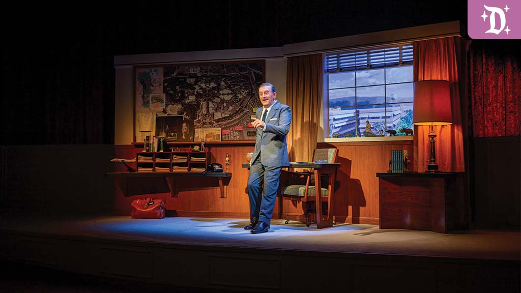 disneyland-walt-disney-magical-life Audio-Animatronic figure of Walt Disney stands in a recreated office set at Disneyland’s “Walt Disney – A Magical Life” attraction.