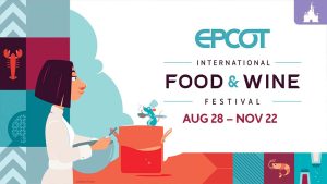 Chef Colette and Remy from Ratatouille cook together in artwork promoting the EPCOT Food & Wine Festival, August 28 – November 22, 2025.